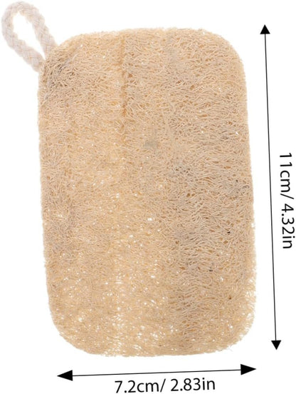 FRCOLOR 10pcs Natural Loofah Dish Sponge for Kitchen Stubborn Removal Easy Maintenance Multipurpose Loofah