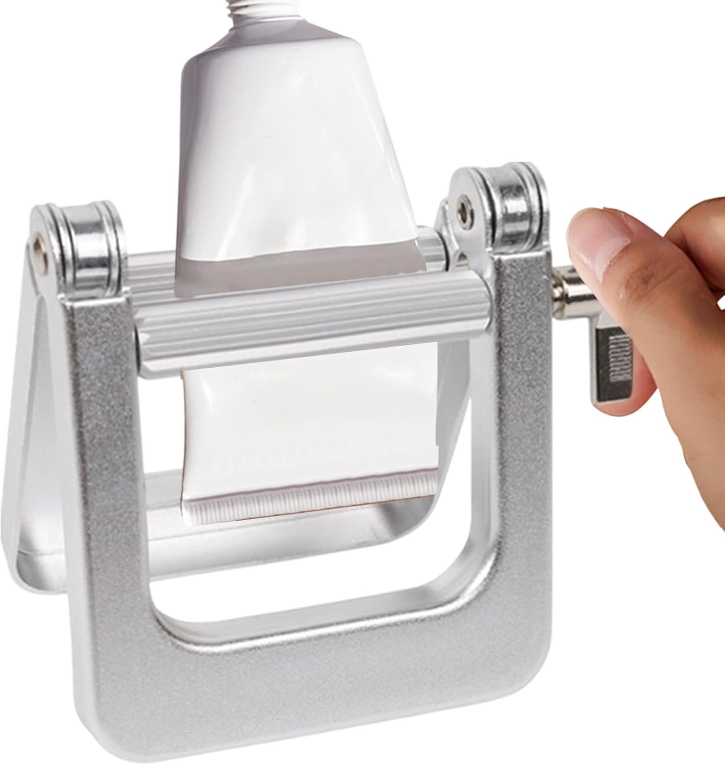 Toothpaste Squeezer, Aluminum Toothpaste Dispenser, Heavy Duty Tube Press Design, for Easy Squeezing, Bathroom Organizer Tool, Ointment, Hair Dye, Creams, Travel, Home, Family Use