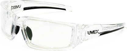 Uvex by Honeywell Hypershock Safety Glasses, Clear Frame with Clear Lens & HydroShield Anti-Fog Coating (S2970HS)