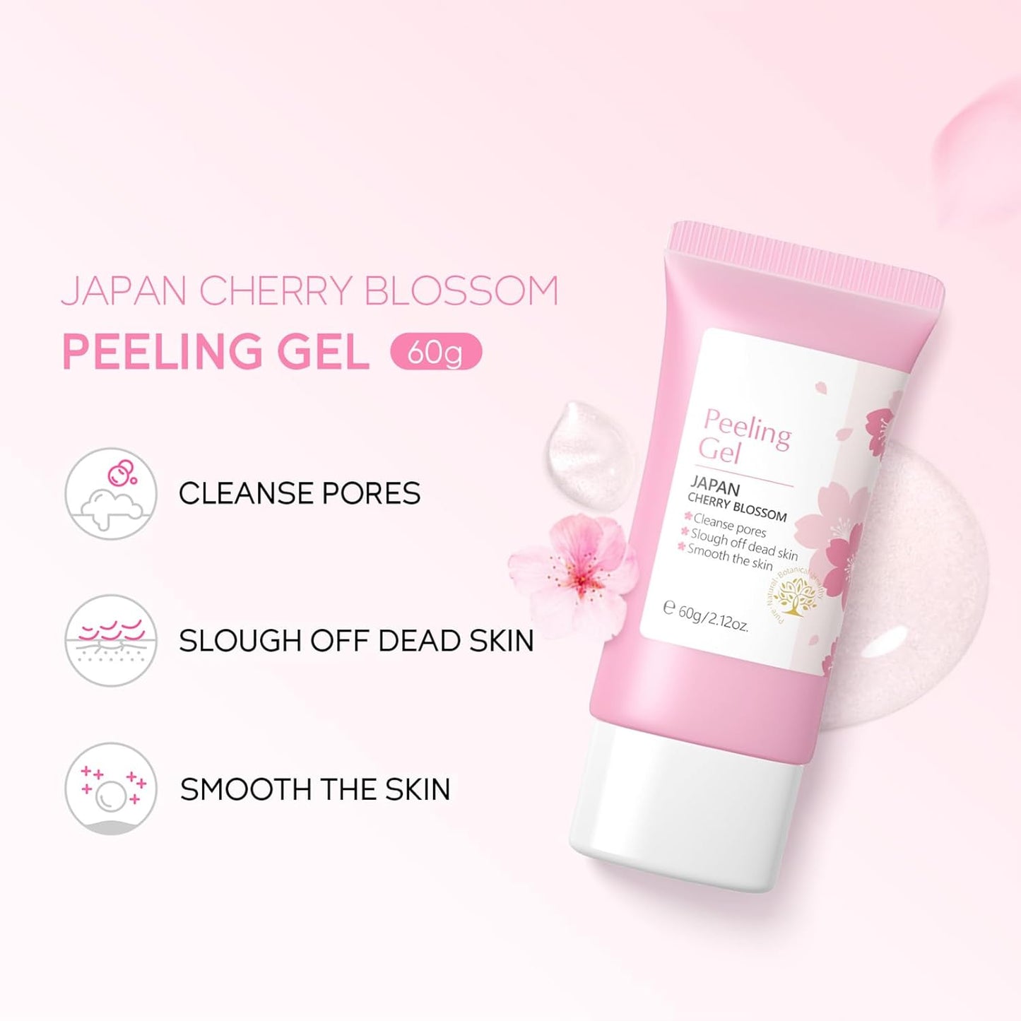 Face Care Set for Girls and Women, Anti-Wrinkle, Facial Skin Care Set, Sakura Skincare Moisturizer with Serum Cream, Toner, Eye Cream, Daily Skin Care