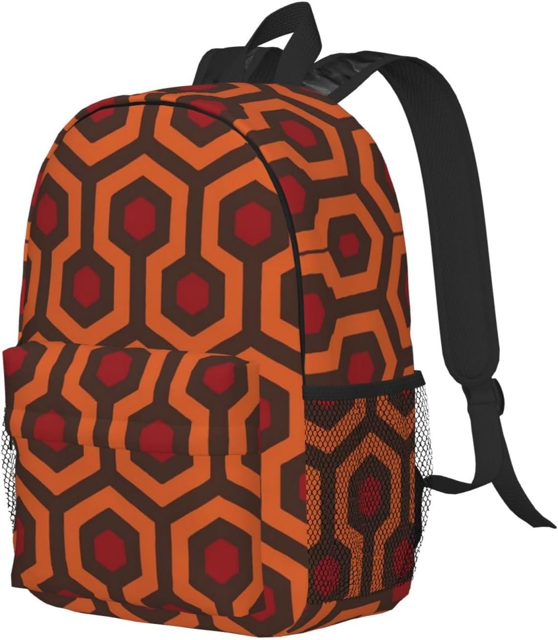 JBYJBX Shining Overlook Print Adult Lightweight 15in Backpack Travel Hiking Essentials Laptop Bag Day Backpacks, Black, One Size