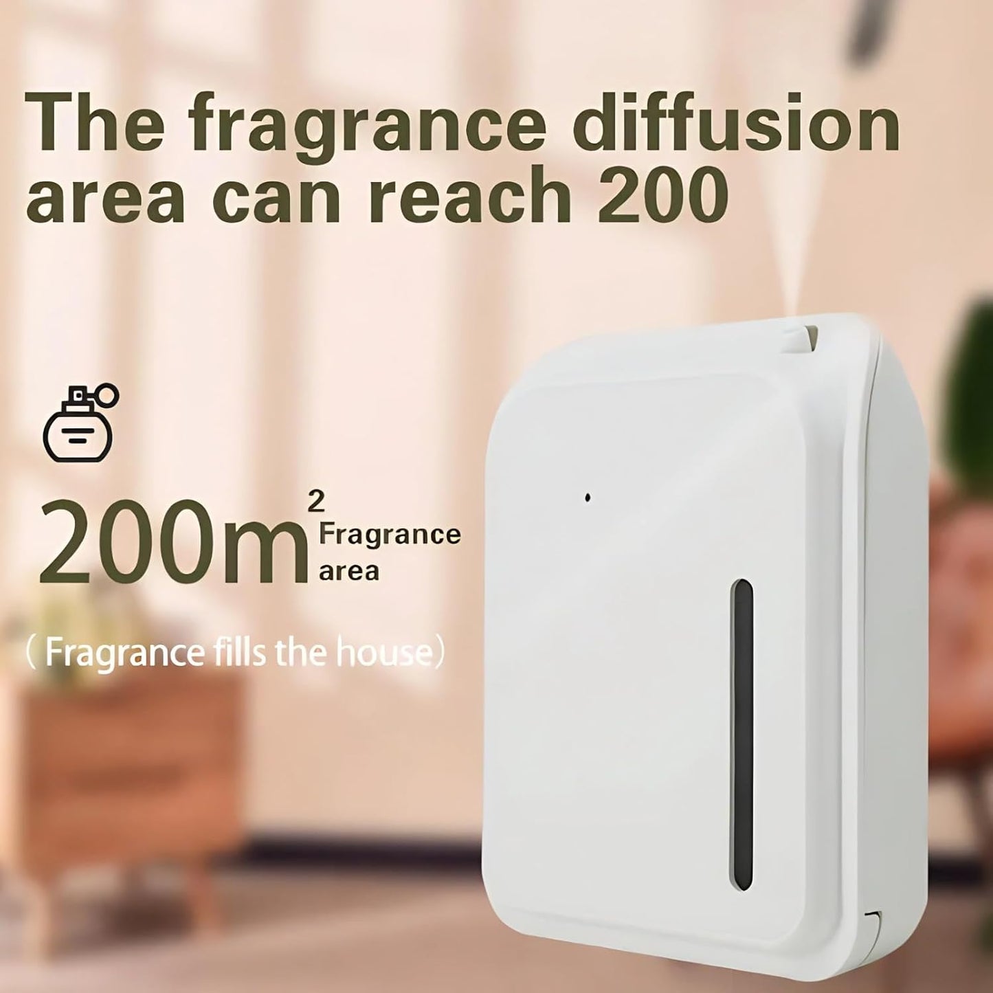 Aromatherapy Diffuser,Intelligent Timing Function Essential Oil Diffuser,Waterless Fragrance Expansio Smart Scent Air Machine,for Hotels Bathrooms Living Rooms Offices
