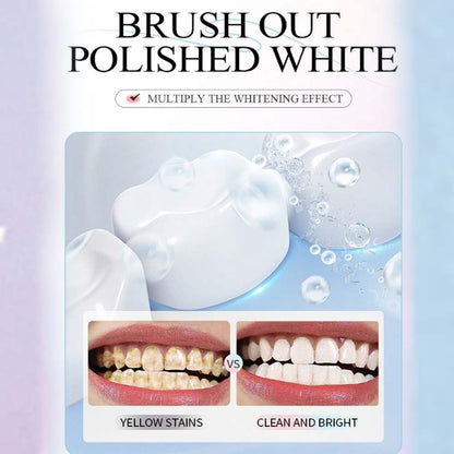 Accsart Radiant Whitening Toothpaste (with Whitening Strips), Body Accel Niacinamide Whitening Toothpaste Suitable for Sensitive Tea - Adults, Children Oral Care, 3.5 oz (100g) (1 Pack)