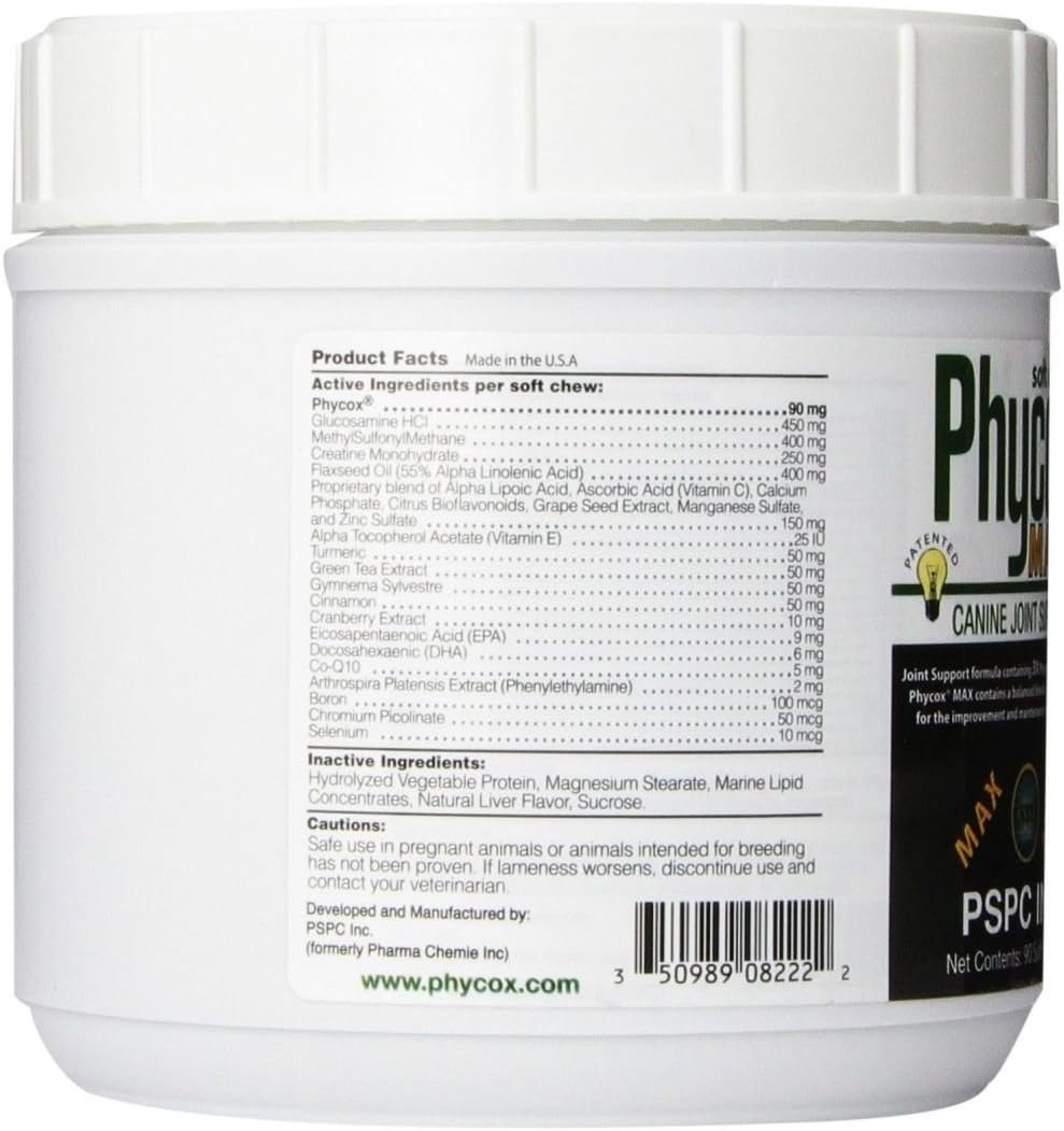PSCH Phycox Max 90 Count Canine Soft Chews