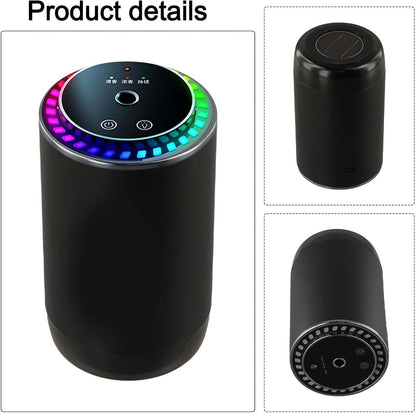 Car Fragrance diffusers, Air fresheners, Air Humidifier, Car Freshener Purifier Smart Aroma Diffuser Mist Humidifier Oil Diffuser for Vehicle, 3-Level Adjustable