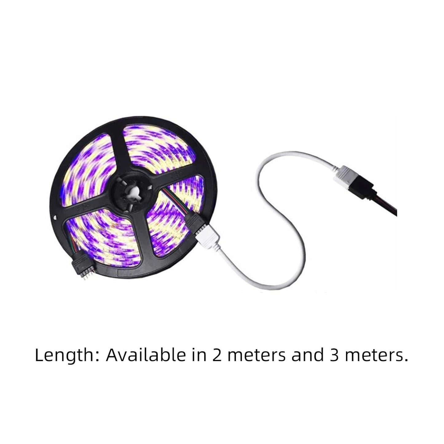 Clearhill 4 Packs 3m 4 - Pin RGB Extension Cable for LED Strips - Connect LED Strip Lights to Controller or Each Other, Ideal for SMD 5050 3528 2835 RGB LED Light Strips