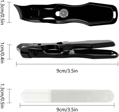 Nail Clippers for Thick Nails,Large Wide Jaw Opening Toe Nail Clippers for Seniors,Stainless Steel Portable Ultra Sharp Nail Clipper,Pedicure,Men & Women Big.2 pack