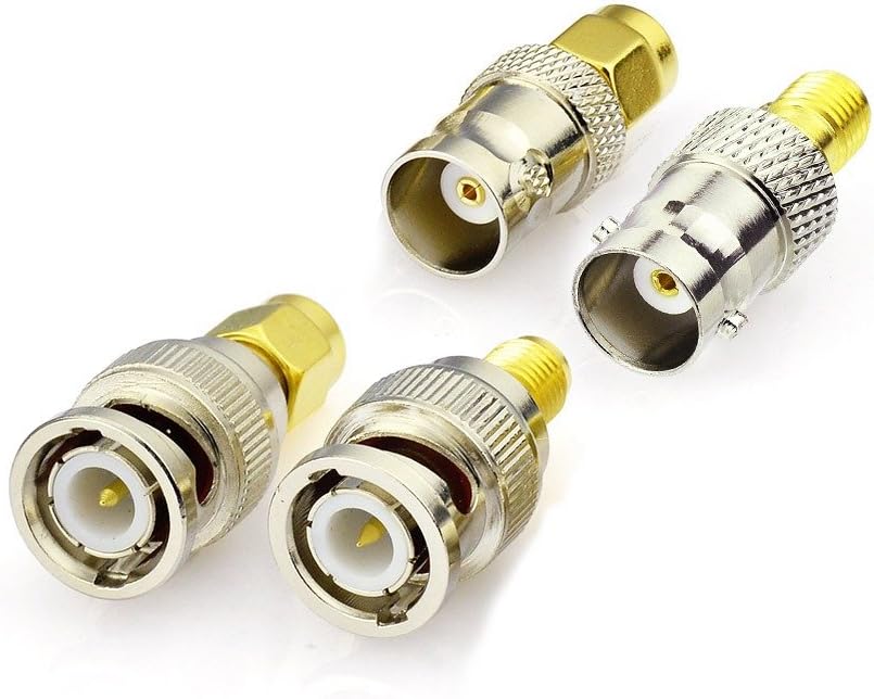 Eightwood SMA Adapter Antenna Kit SMA to BNC Adapter 4 Type for Handheld Radio PC LAN USB Raspberry Pi TYT Icom Wi-Fi Antenna