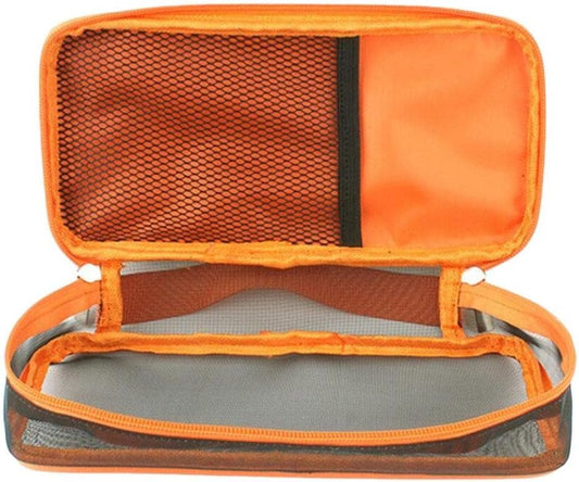 MagiDeal Cutlery Storage Bag Zipper Organizer for Camping, Travel, Office, Party