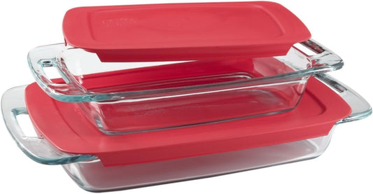 Pyrex Easy Grab 4 Piece Bakeware Set