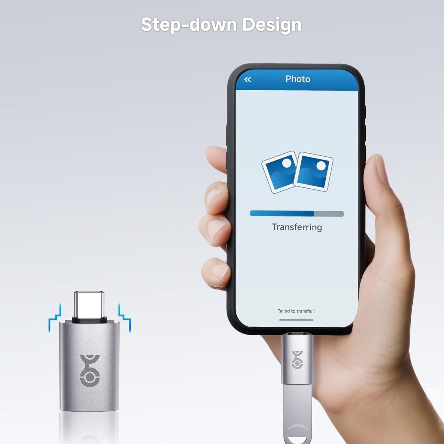 Cable Matters 2-Pack 10Gbps USB C to USB Adapter, USB-C Male to USB-A Female Adapter for High-Speed Data Transferring & Fast Charging, Reversible USB-C Port