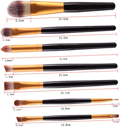 OFFIGAM 20 Pezzi pennello da trucco spazzola portatile makeup brush set makeup kit make up brushes set kit makeup pennello per cipria strumenti per il trucco accessorio cosmetico Black