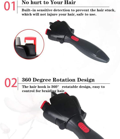 Sunydog Electric Hair Braider, Automatic Hair Braiding Tool with Quick Twist Smart Hair Tools DIY Hair Braiding Machine