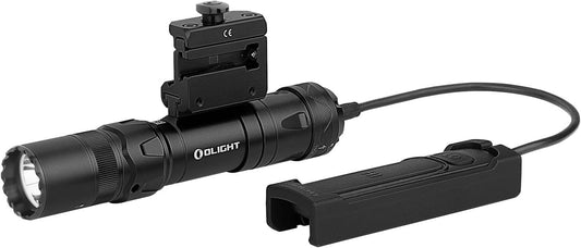 OLIGHT Odin GL Mini 1000 Lumens Rechargeable Tactical Flashlight, Picatinny Rail Mounted Light with Green Beam and White LED Combo, Dual-Button Remote Pressure Switch Flashlight for Hunting, Outdoor