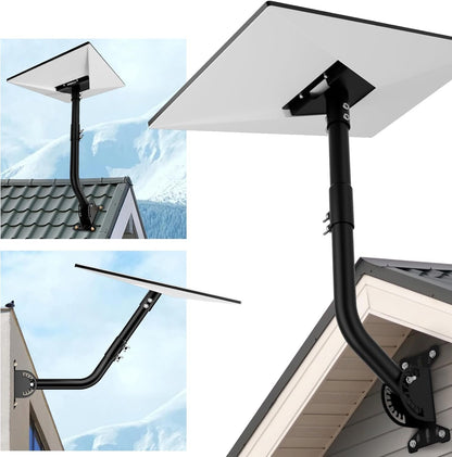 Mwin Starlink Gen 3 Mount, 180° Adjustable Starlink Mounting Kit Compatible with Gen 3, Starlink Pole Mount and Starlink Gen 3 Pipe Adapter, Wall Mount Roof Mount for Starlink Internet Kit Satellite