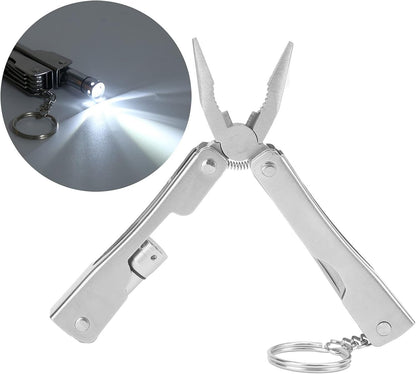 Multitools Multifunctional Mini Tools with Light Multitool Pliers Alloy Steel Outdoor Survival Tool