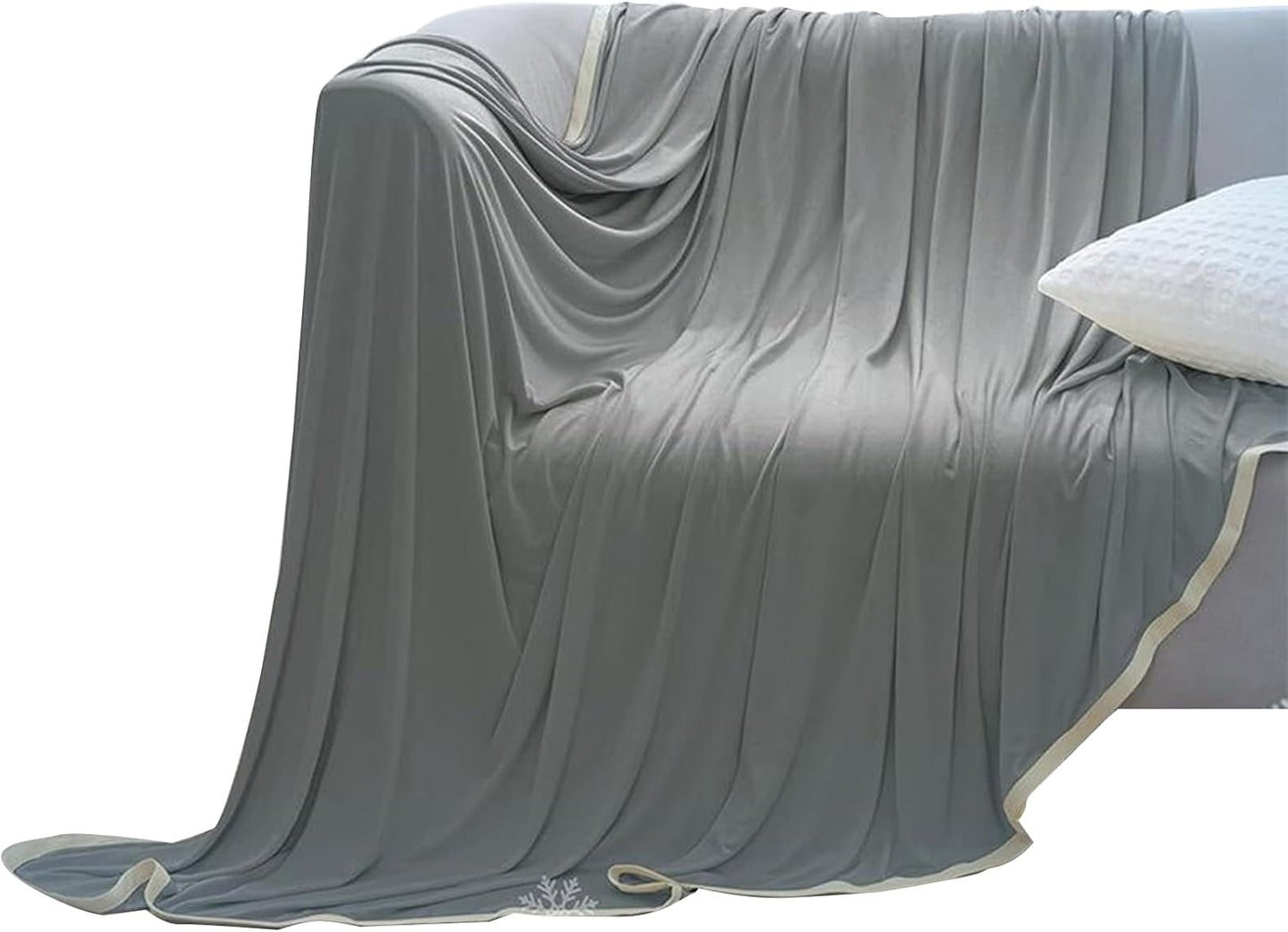Cooling Rest Blanket, Lightweight Summer Throw, 60in Breathable Travel Cover, Moisture Wicking Fabric, Fast Drying Material for Outdoor Adventures, Home Relaxation