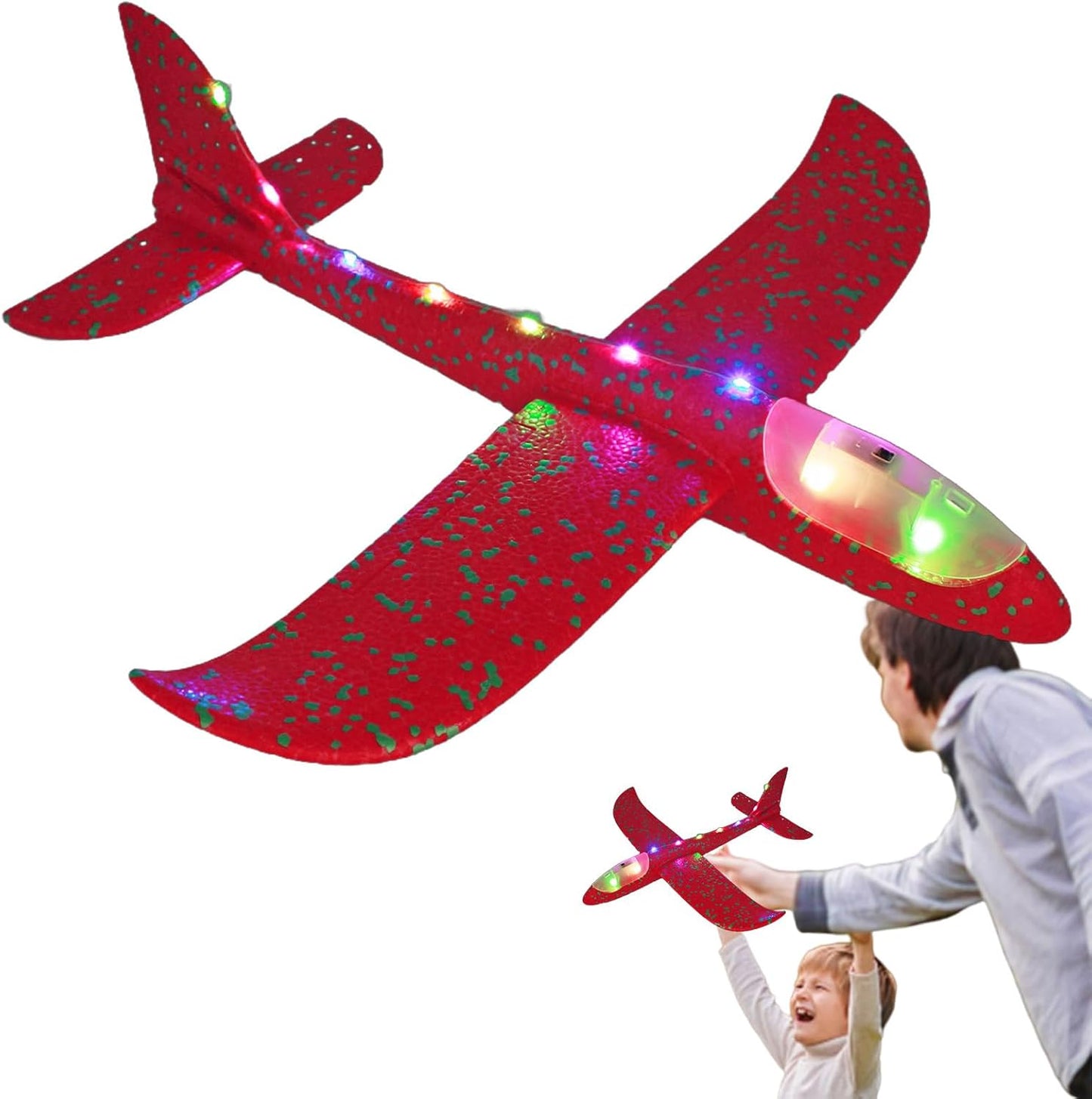 Throwing Foam Airplanes - Hand Launch Glider Planes For Children And Grown-Ups, 48cm Durable Aircraft Model For Garden Sports, Outdoor Play, Aviation Fun, Flight Toy For Picnics, Parties, Camping