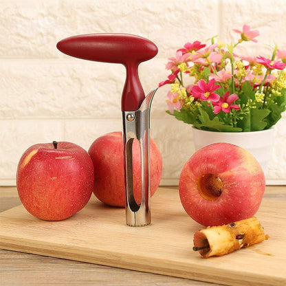 AKIRO Apple Corer, Stainless Steel Kitchen Gadget Tool Fruit Seeder Core Remover Fruit Vegetable Tools Apple Pear Corer Easy Twist Fruits Tools Core Seed Remover