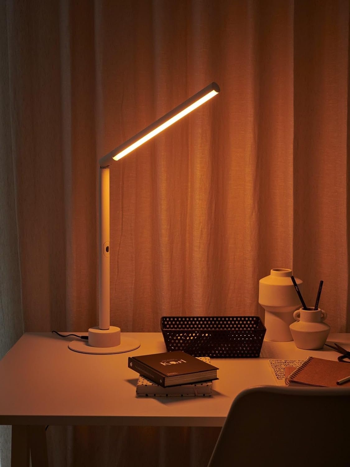 Beacon Lighting Lucci Connect Beam LED Smart Table Lamp in White