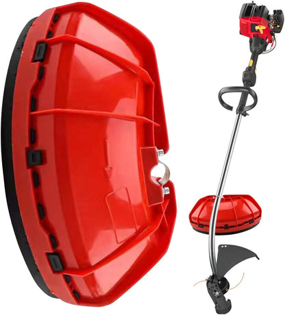 Weeder Protective Cover, Lawn Mower Guard Board Shield, Rugged Construction Safety Tool, Perfect for Trimmers, Lawnmowers, and Irrigation Equipment in Yard Maintenance, 280g Red