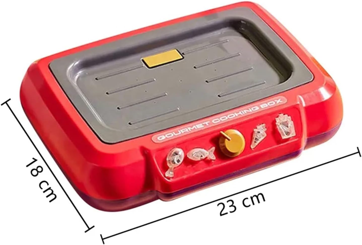 Luckywaqng 20 pezzi Gourmet Cooking Box Toy Simulation Cooking Toy Pretend Play Gourmet Cooking Box Water Fryer Cooking Box Play Grill with Cooking Utensils Light Accessori per la cucina dei bambini