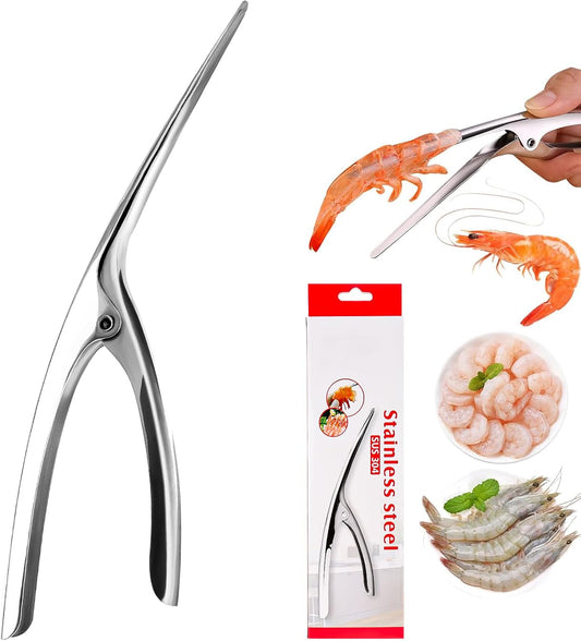Folmywy Shrimp Deveiner Tool Prawn Peeler Stainless Stee Seafood Outer Shell Cleaner Professional Portable Practical Gadgets Kitchen Home Essentials