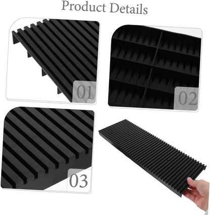 HEALEEP 2pcs ESD Storage Tray Static Rack for Circuit Board Storage Compact Design PCB Holder with Striped Pattern for Efficient Workspace Organization