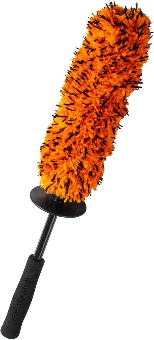 Suds Lab WB Premium Microfiber Wheel Cleaning Brush, Ultra-Soft Scratch-Free Car Detailing Tool for Rims, Tires, and Wheels, Ergonomic Handle, Machine Washable, Safe for All Vehicle Types, Reusable