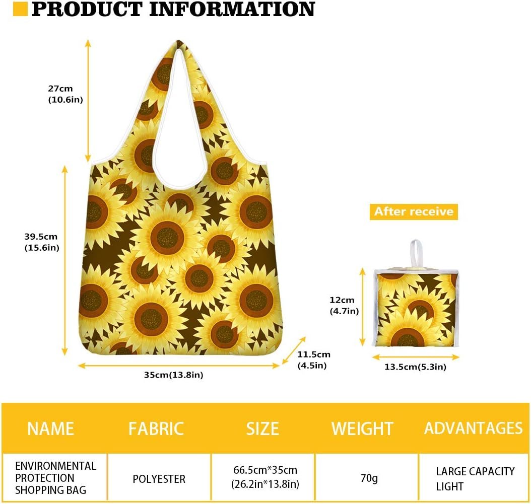 Xhuibop Reusable Grocery Bags Large Washable Shopping Bag Women Christmas Gifts