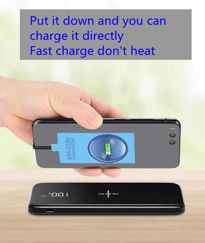 AISHEMI Wireless Charging Receiver Adapter with Fast Smart Microchip Technology for Samsung LG Huawei Sony Motorola Xiaomi Alcatel All Android Device USB Type-C
