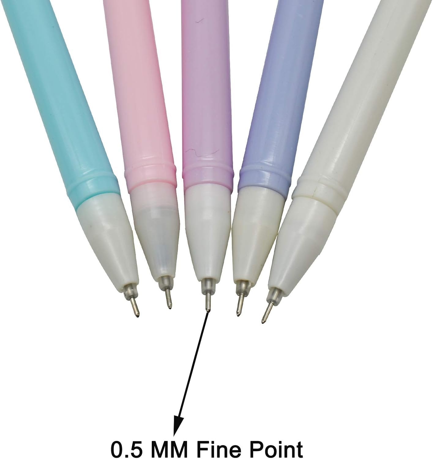 Maydahui 12PCS Cat Rollerball Pens Cute Cartoon Kitty Animal Pen Black Gel Ink for Cats Lovers Stationery School Supplies