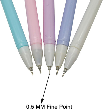 Maydahui 12PCS Cat Rollerball Pens Cute Cartoon Kitty Animal Pen Black Gel Ink for Cats Lovers Stationery School Supplies