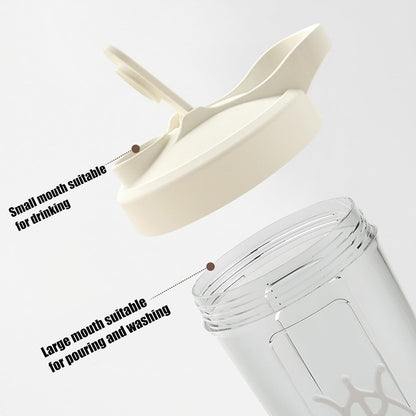 Shaker Bottle - Leak-Proof Workout Shaker Cup 450ml,Single-Touch Operating Bottle For Gym Hydration, Bodybuilding Nutrition, Outdoor Sports