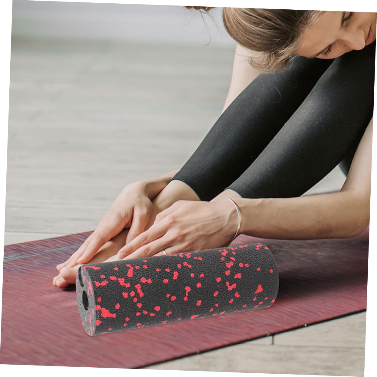 TOYANDONA 4 Pezzi Mini Colonna Yoga Colonna a Rulli Massaggiante in Sughero Del Corpo Per Massaggio Muscolare Massaggio a Colonna Di Yoga Creativo Epp