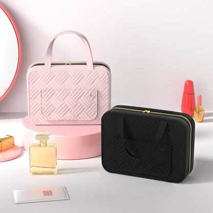 Hanging Travel Toiletry Bag with Hook, 4 Sections Toiletry Bag Travel Bag Water-Resistant Travel Cosmetic Bag Foldable Hygiene Bag for Toiletries, Cosmetics, Makeup, Brushes, Shower (Pink)