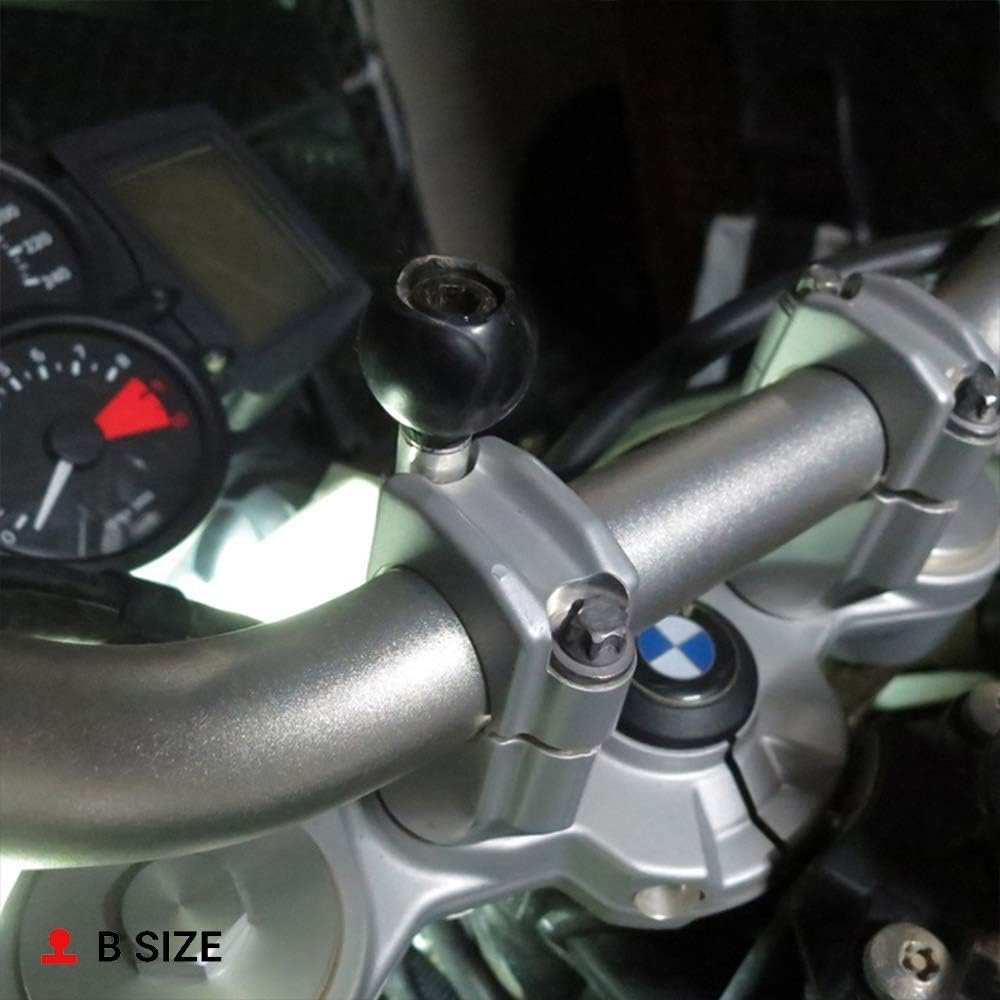 Ram Mount Motorcycle Handlebar Clamp Base with M8 Screws