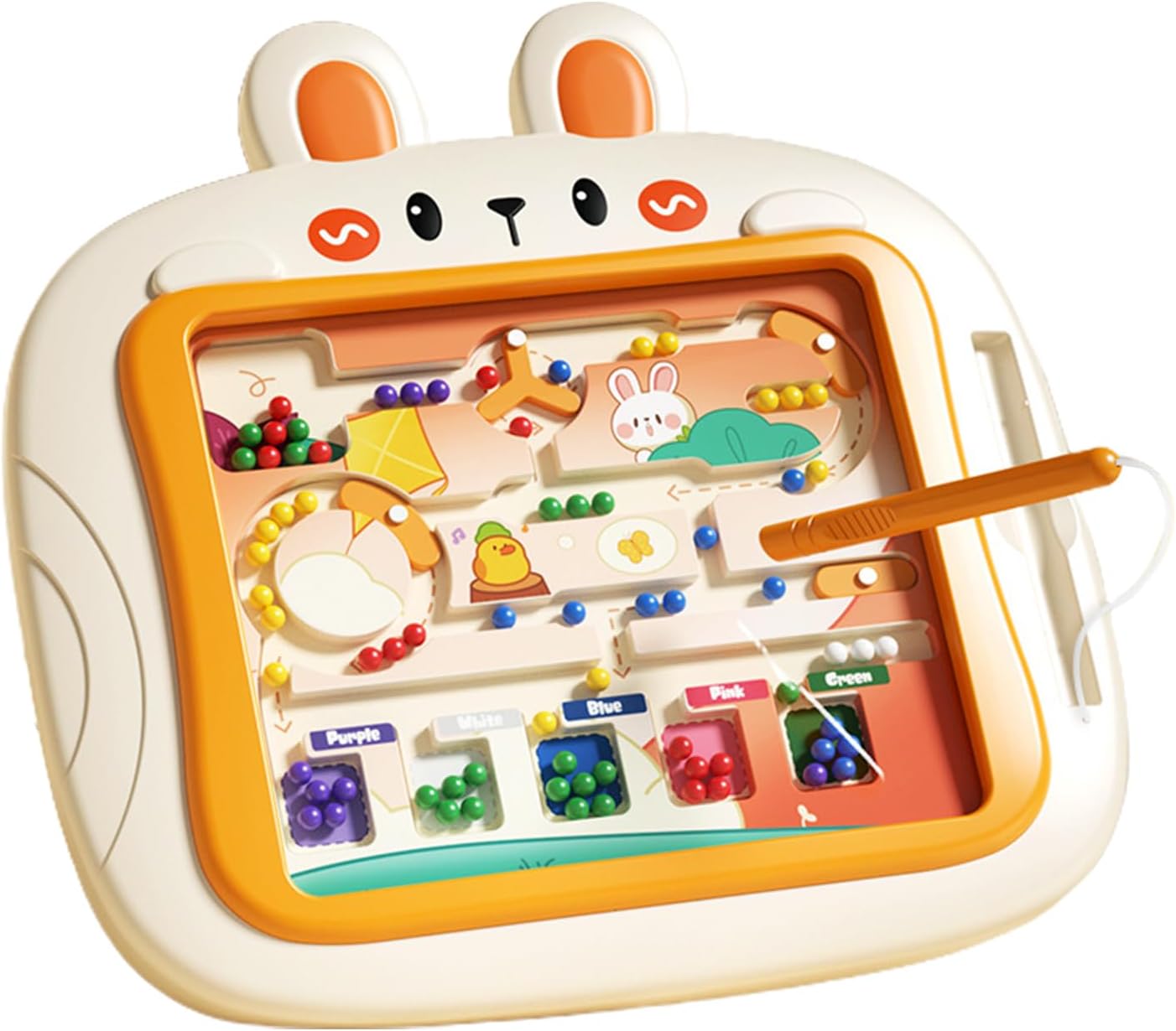 mivceklw Magnetic Color Maze Toy, Counting & Matching Puzzle, Magnetic Drawing Board, Color & Number Learning Game, Skill Development and Educational Play