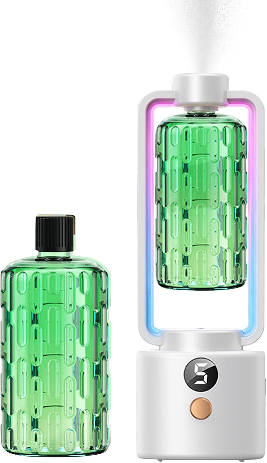 zwxqe Aromatherapy Diffuser, Wall Mounted Oil Diffuser, Smart Timing Air Freshener, Adjustable -Level Modes, Ideal for Yoga Room Toilet Hotel Nursery Indoor Use