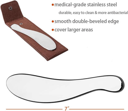 JUYOU Gua Sha Tools, Stainless Steel Scraping Massage Tool, IASTM Tools, Myofascial Scraping Tools To Physical Therapy, Scar Tissue and Soft Tissue
