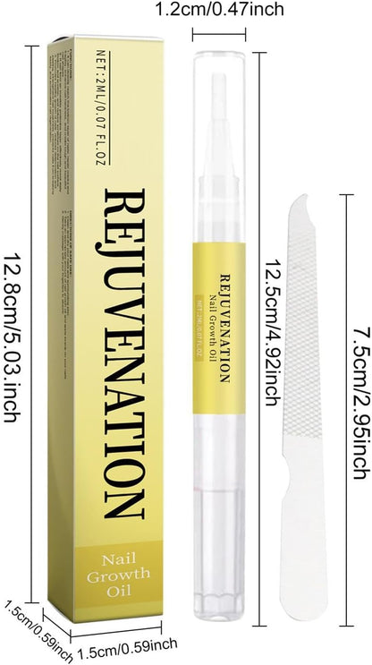 Nail Growth Oil, Nail Strengthener, 0.47 x 4.92 in Professional Cuticle Care, Fast Nail Growing, Deep Hydration, for Healthy, Strong, Faster Nail Growth, Daily Nail Care
