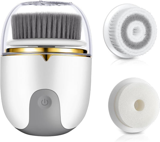 Bsbkoj Electric Face Wash Brush | Waterproof USB Charging Face Deep Cleaning Scrubber, Deep Cleaning Face Spin Scrub With 3 Brush Heads Deep For Men & Women, Travel, Home