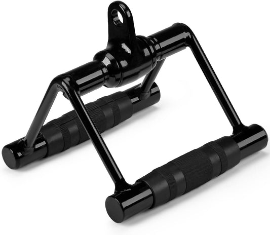 Yes4All Double D Row Handle Cable Attachment for Gym, Cable Machine Accessories for Home Gym, LAT Pull Down Bar, V Handle Cable Attachment with Capacity Up to 880LBS