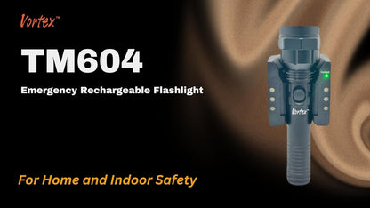 Vortex TM604 Emergency Powerful LED Wall Mount High Power 1745 Lumen 7/24 Stand by Tactical Function Car & Home Safeguard Security Flashlight