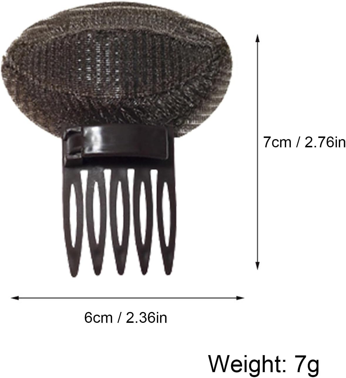 Volume Hair Clip - Basic Volume Hair Comb, Sponge Front Hair Clip, Volume Increase Hair Cushion for Women Girls, 7 x 6 cm