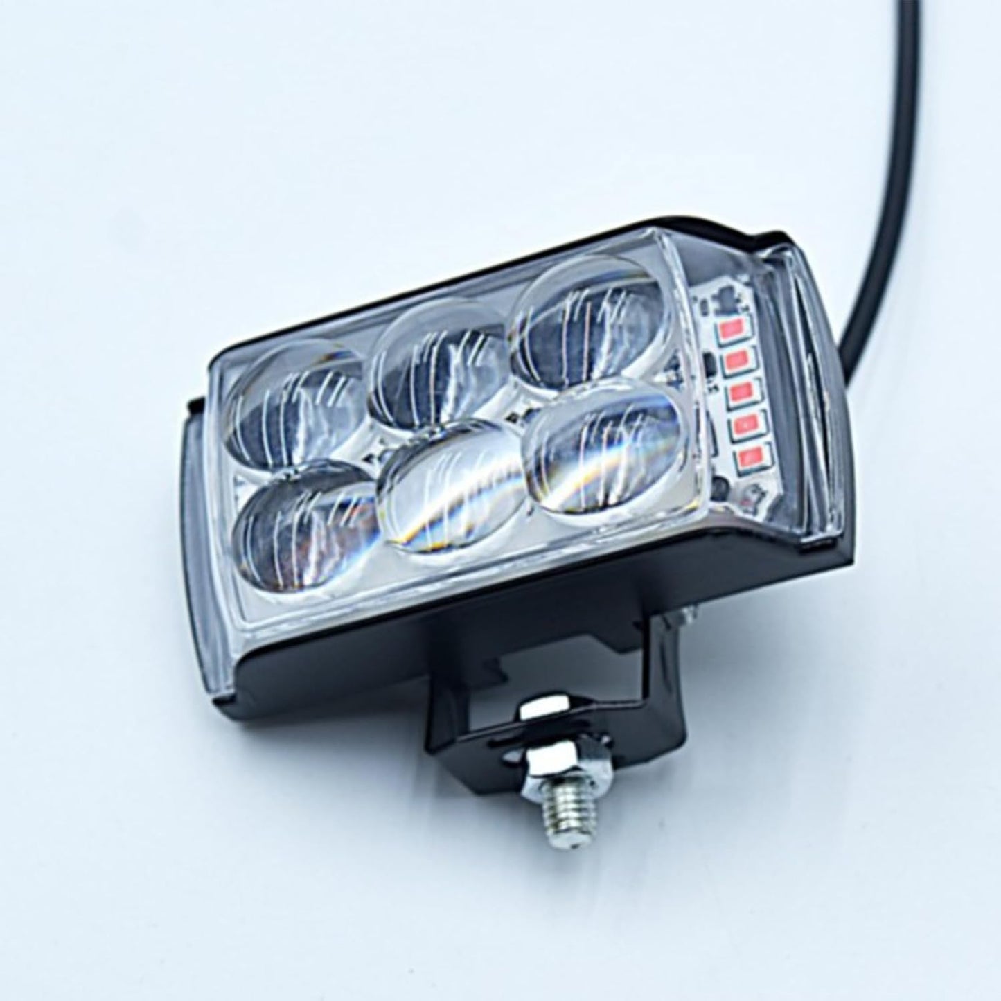 shjxi Motorcycle Driving Lights, LED Spotlight Beam, High Powered 2000 Lumen Output, Waterproof Shock Resistant Housing, Night Riding Visibility for Touring Safety