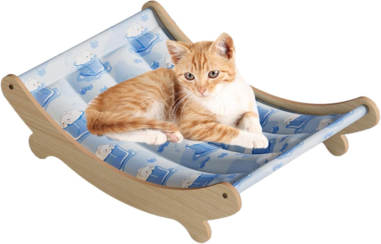 Lpsdssre Sedia Da Gatto, Amache Per Gatti Lavabili, Letto Per Animali Domestici Di Raffreddamento, Punto Di Riposo Elevato, Mobili Eleganti E Pratici, 49x31.5x13cm, Per Uso Esterno E Interno