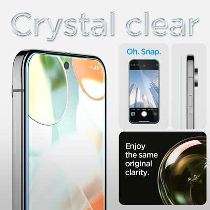 Spigen Tempered Glass Screen Protector [GlasTR EZ FIT] designed for Pixel 9 / Pixel 9 Pro [Case Friendly] - 2 Pack