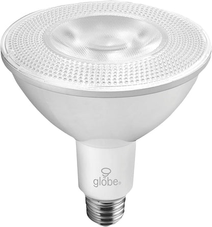 Globe Electric 50043 Wi-Fi Smart 10 Watt (90W Equivalent) Multicolor Changing RGB Tunable White Frosted LED Light Bulb, No Hub Required, Voice Activated, 2000K - 5000K, PAR38 Shape, E26 Base