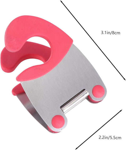 BESPORTBLE 2 Pezzi Porta Utensili in Acciaio Inox con Clip per Cucchiaio - Gadget Pratico per Ristorante e Casa - Rosso Ideale per Organizzare La Tua Cucina